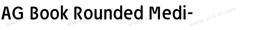 AG Book Rounded Medi字体转换